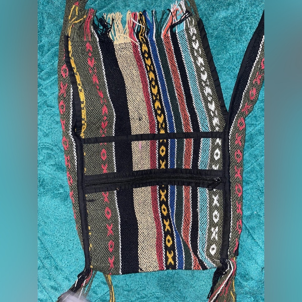 Multicolor Woven Baja Shoulder Bag - Picture 2 of 4